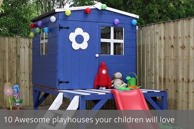 outside children's playhouse