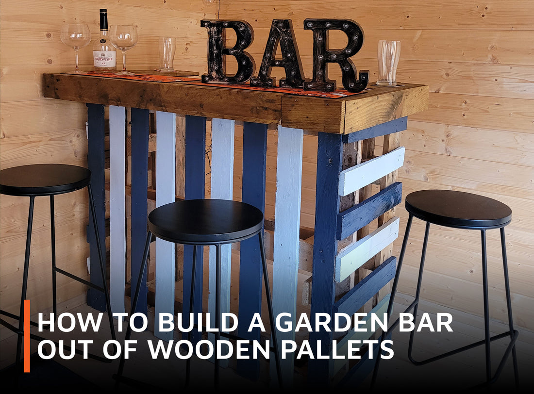 How to Build a Garden Bar out of Wooden Pallets