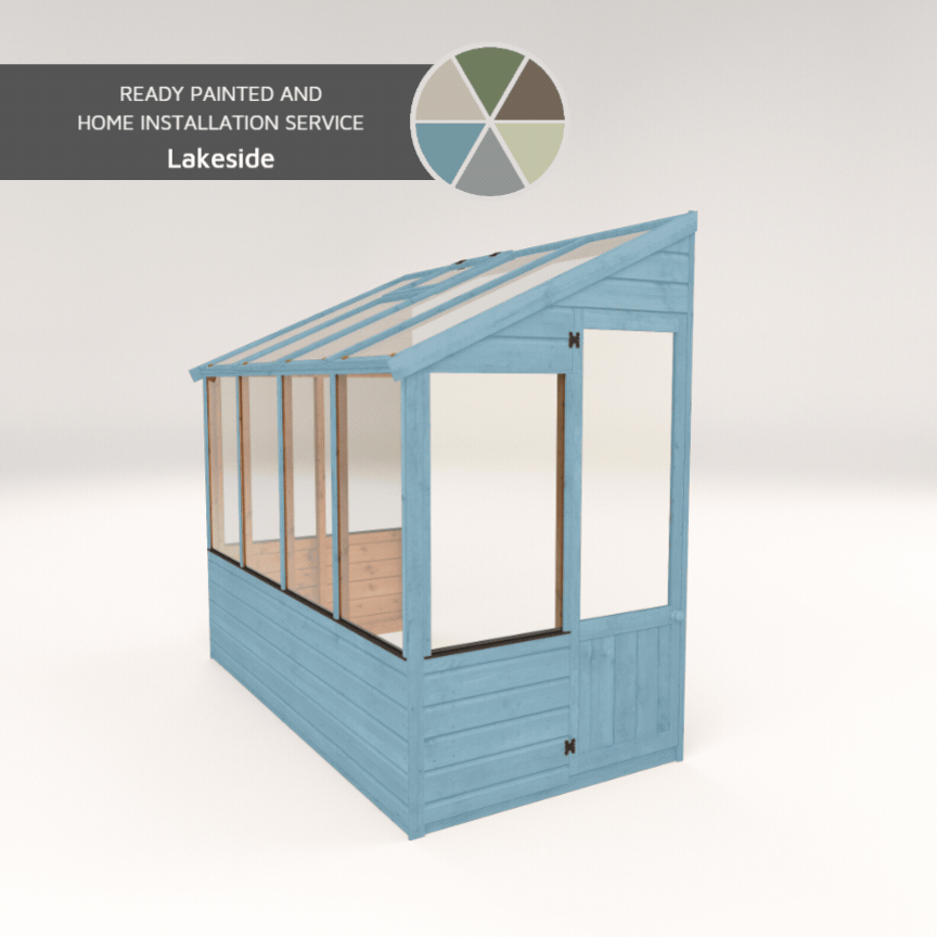 A gif of a greenhouse painted in a variety of colours