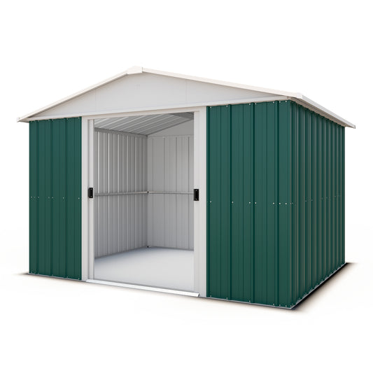 Yardmaster 'Emerald' 10' x 10' Green Metal Shed