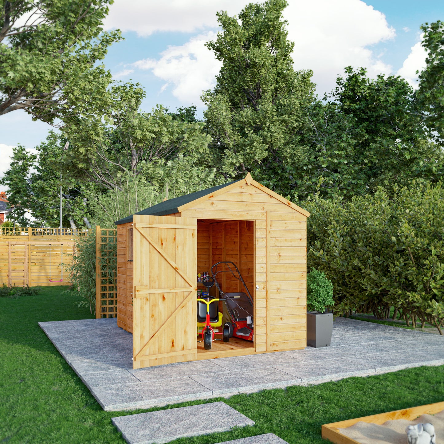 10 x 6 Woodsman Shiplap Apex Wooden Shed