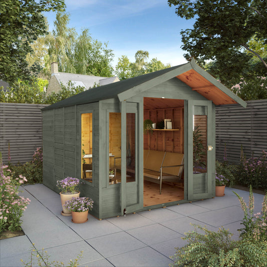 10 x 8 Premium Ready Painted Sussex Summerhouse