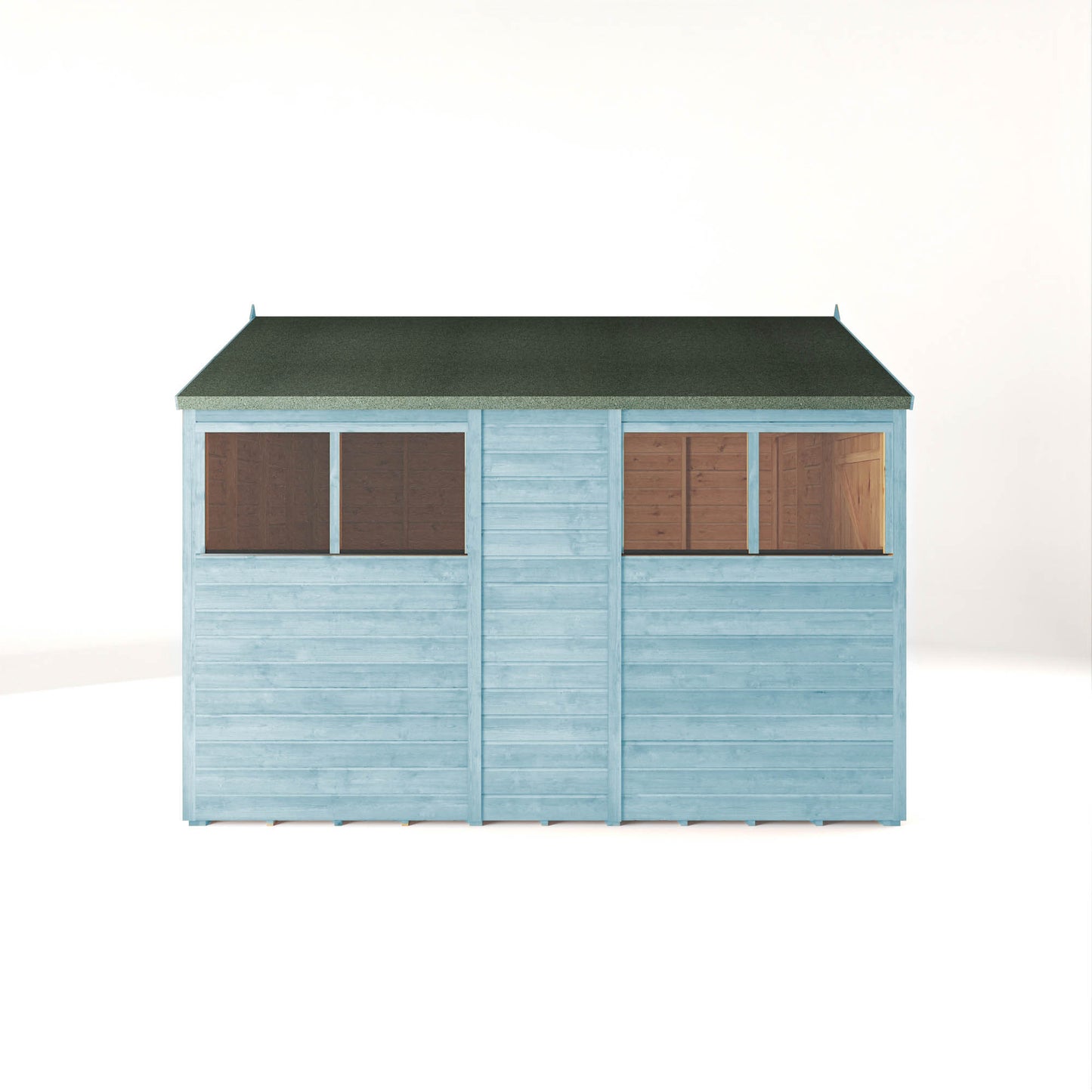 10 x 8 Ready Painted Woodsman Shiplap Apex Wooden Shed