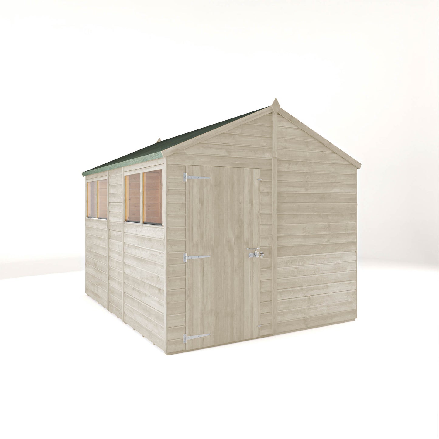 10 x 8 Ready Painted Woodsman Shiplap Apex Wooden Shed