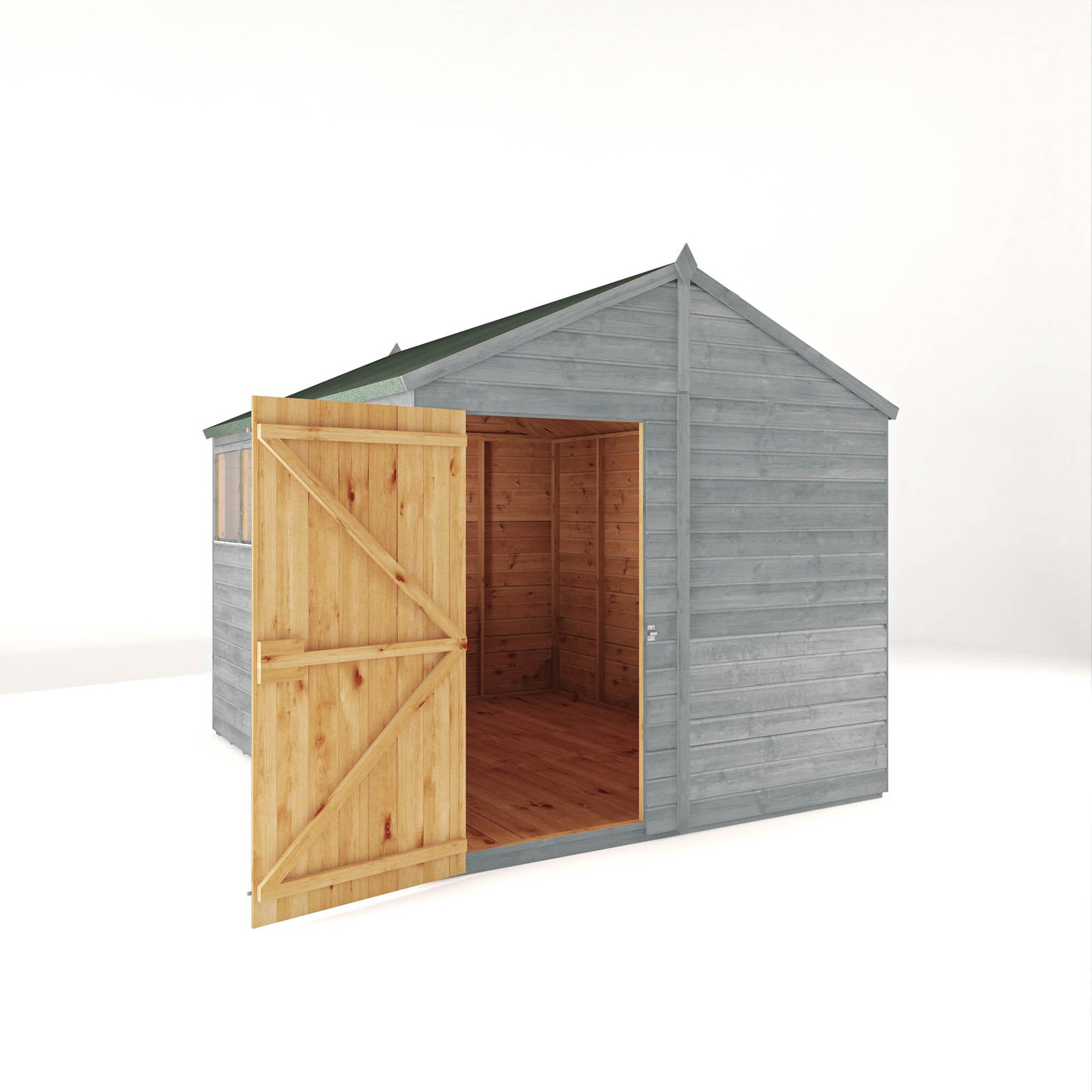 10 x 8 Ready Painted Woodsman Shiplap Apex Wooden Shed