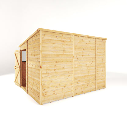 10 x 8 Woodsman Shiplap Pent Wooden Shed