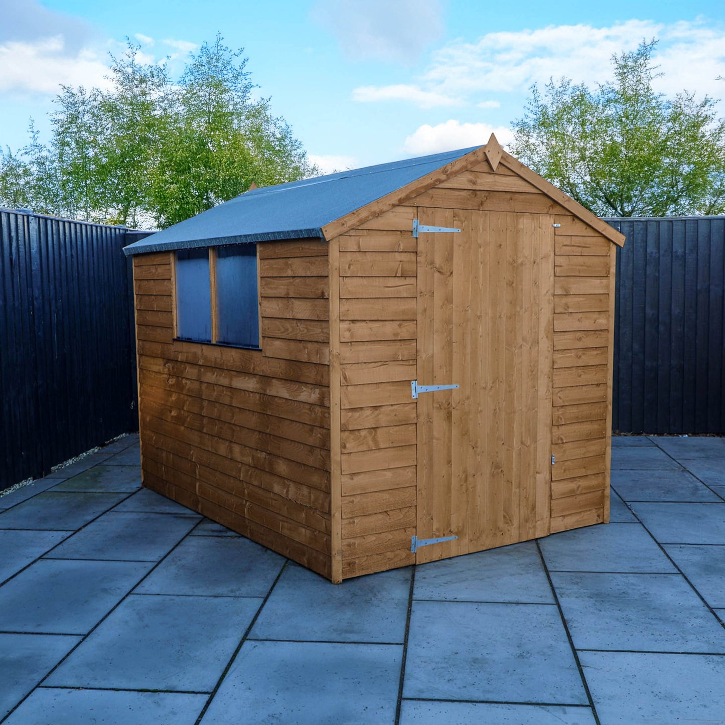 8 x 6 Pressure Treated Ultra Value Overlap Apex Wooden Shed