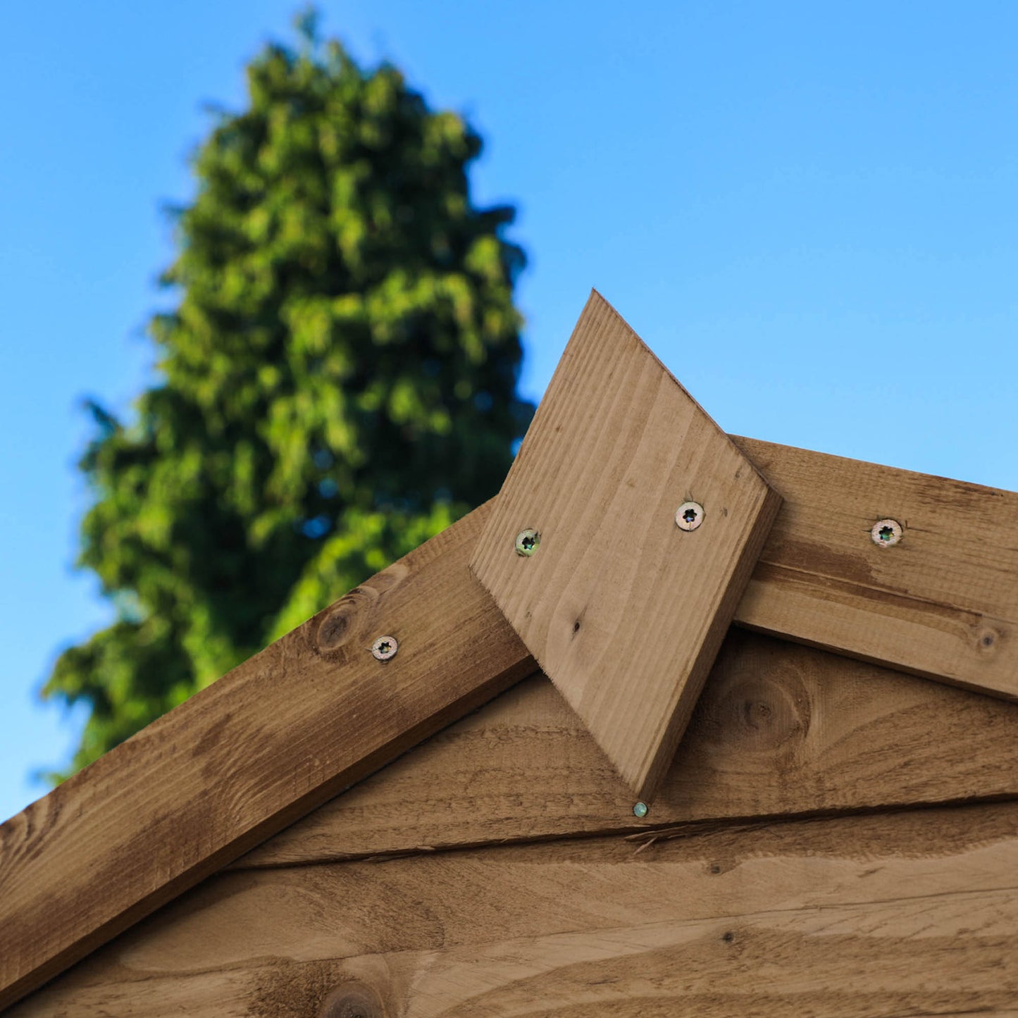 8 x 6 Pressure Treated Ultra Value Overlap Apex Wooden Shed