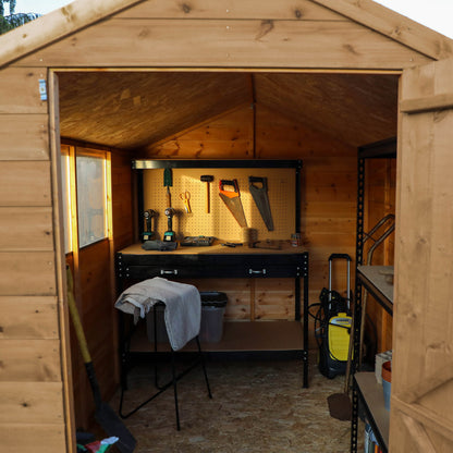 8 x 6 Pressure Treated Ultra Value Shiplap Apex Wooden Shed