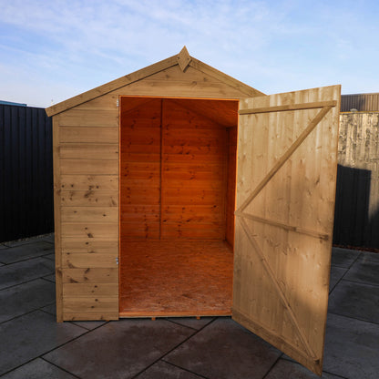 8 x 6 Pressure Treated Ultra Value Shiplap Apex Wooden Shed