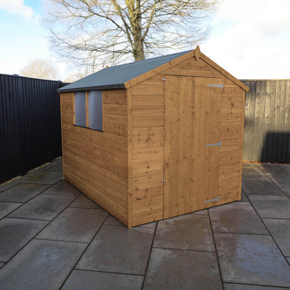 8 x 6 Pressure Treated Ultra Value Shiplap Apex Wooden Shed