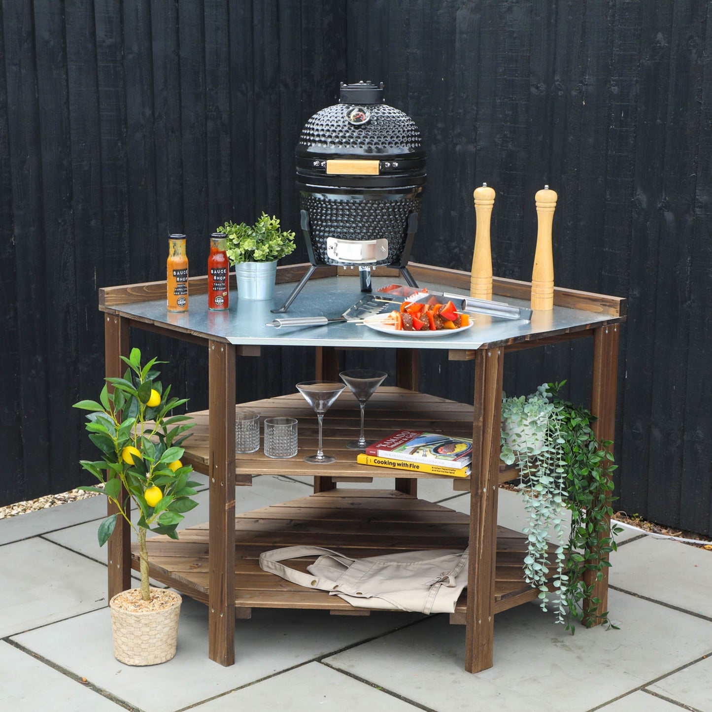 Trent Outdoor Kitchen Corner Table