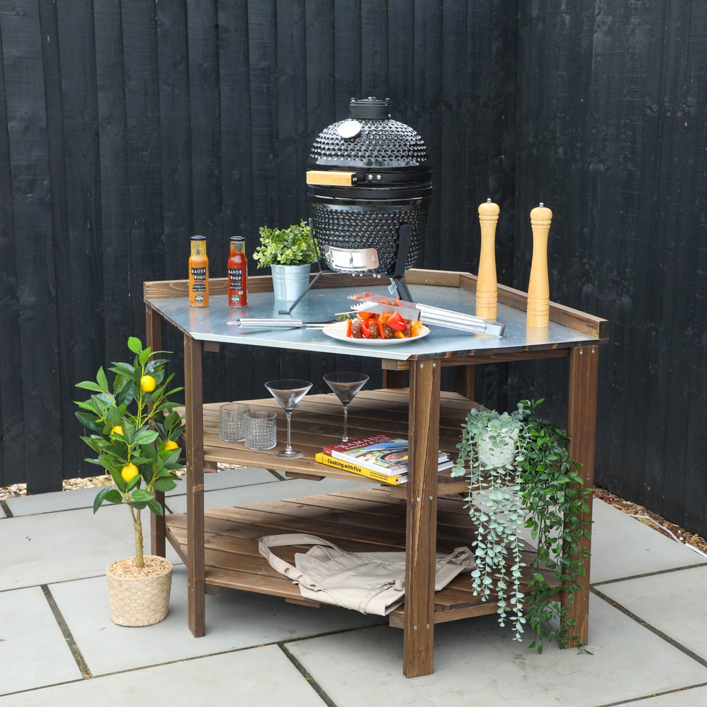 Trent Outdoor Kitchen Corner Table