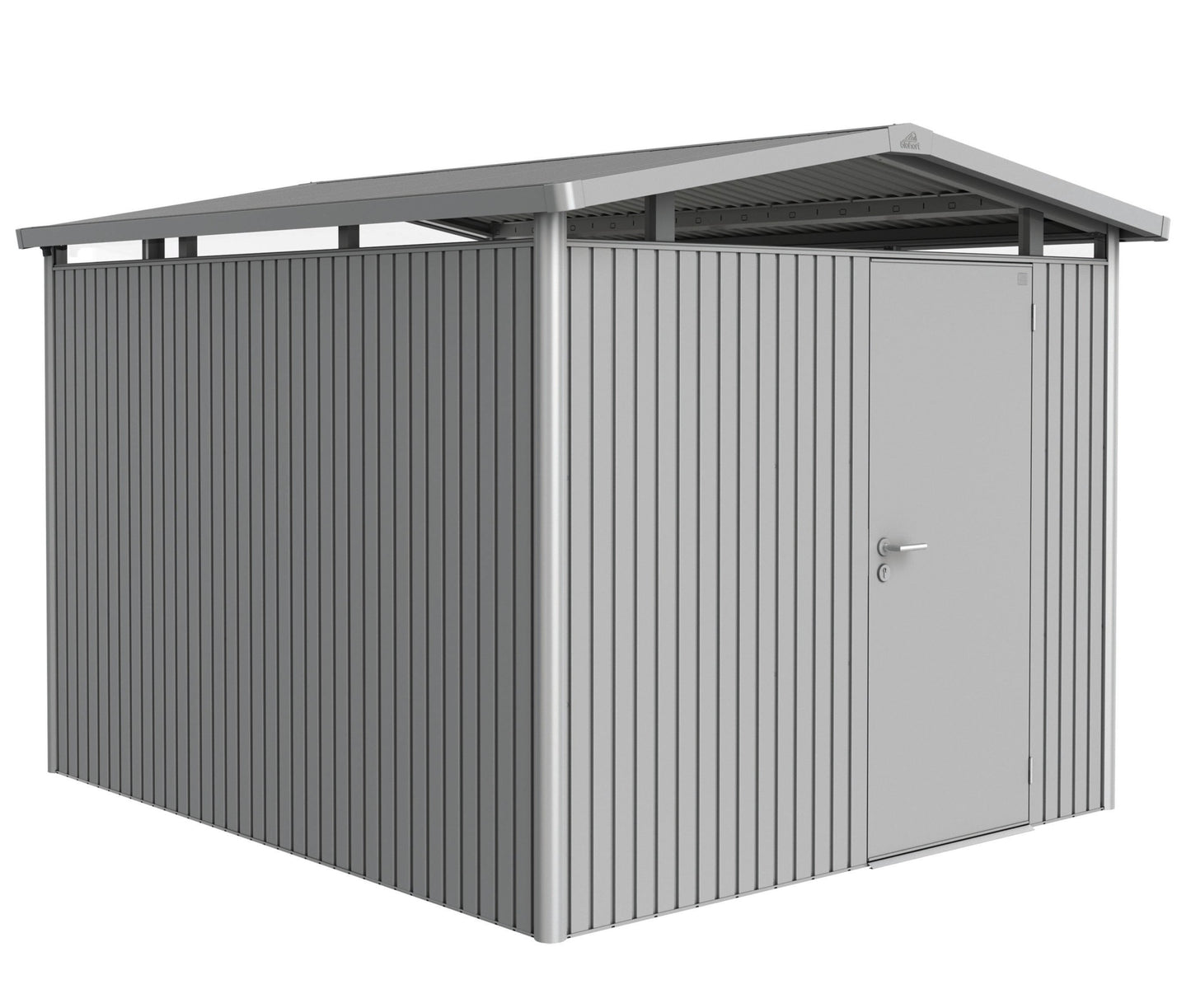 Biohort Panorama 9x10 Single Door Silver Garden Shed