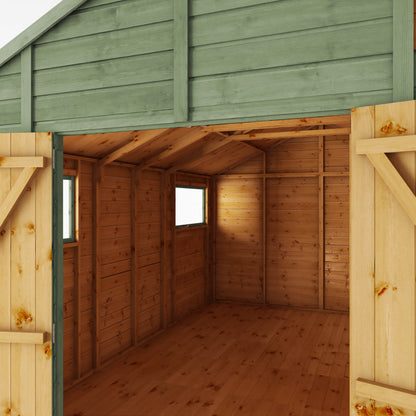 14 x 10 Ready Painted Premium Shiplap Apex Workshop