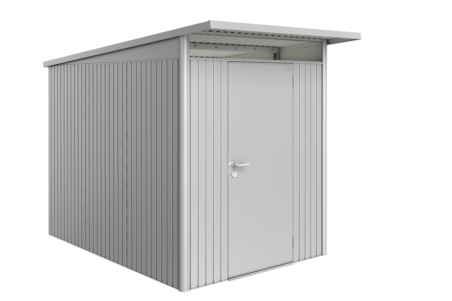 Biohort AvantGarde 6x10 Single Door Metallic Silver Garden Shed