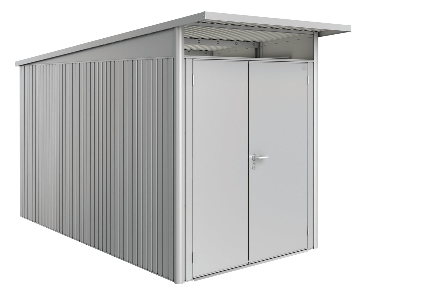 Biohort AvantGarde 6x12 Metallic Silver Garden Shed