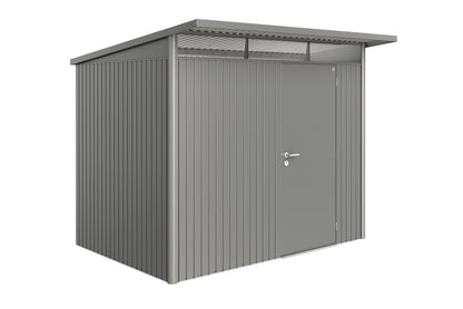 Biohort AvantGarde 9x7 Single Door Quartz Grey Garden Shed