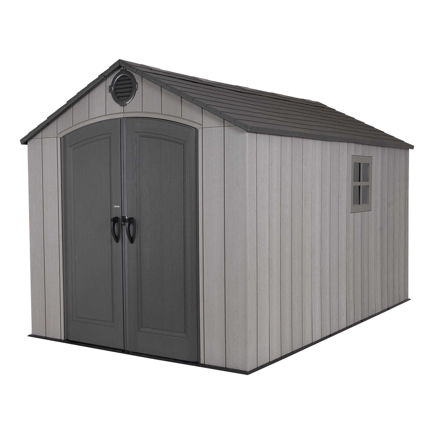 Lifetime 8 x 13' Outdoor Storage Shed - Dark Grey