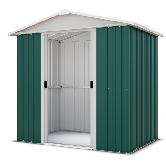 Yardmaster 'Emerald' 6'8 x 7'1 Green Metal Shed