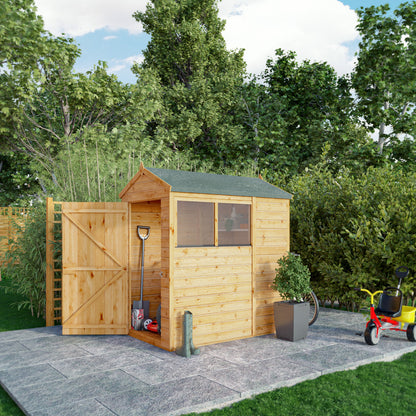 6 x 4 Woodsman Shiplap Apex Wooden Shed