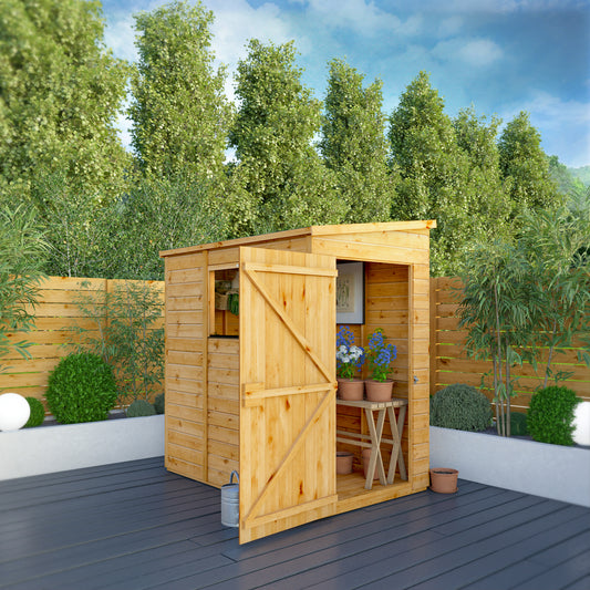 6 x 4 Woodsman Shiplap Pent Wooden Shed