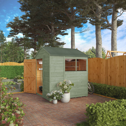 6 x 6 Ready Painted Woodsman Shiplap Apex Wooden Shed