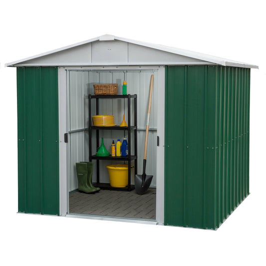 Yardmaster 'Emerald' 8' x 9' Green Metal Shed