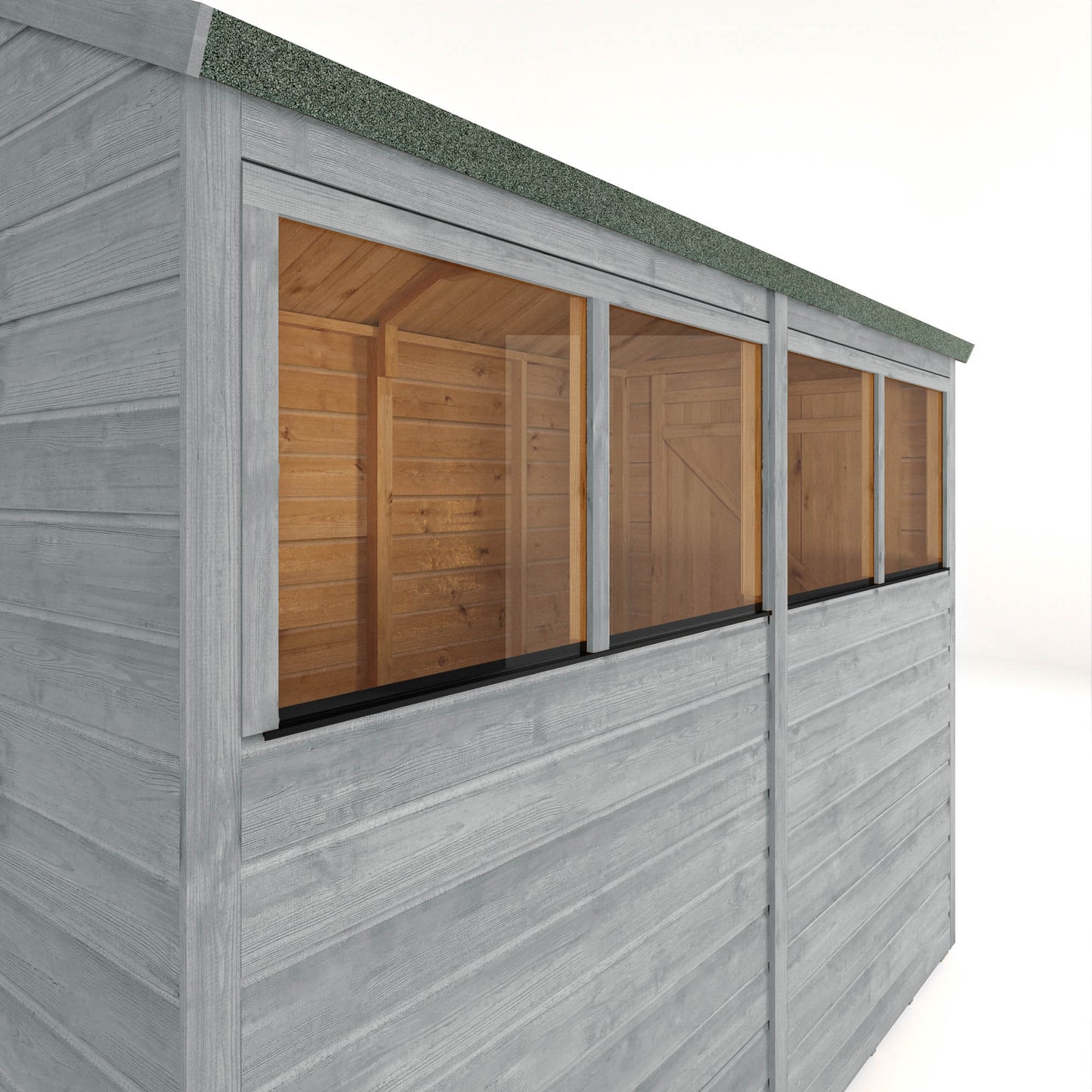 8 x 4 Ready Painted Woodsman Shiplap Apex Wooden Shed