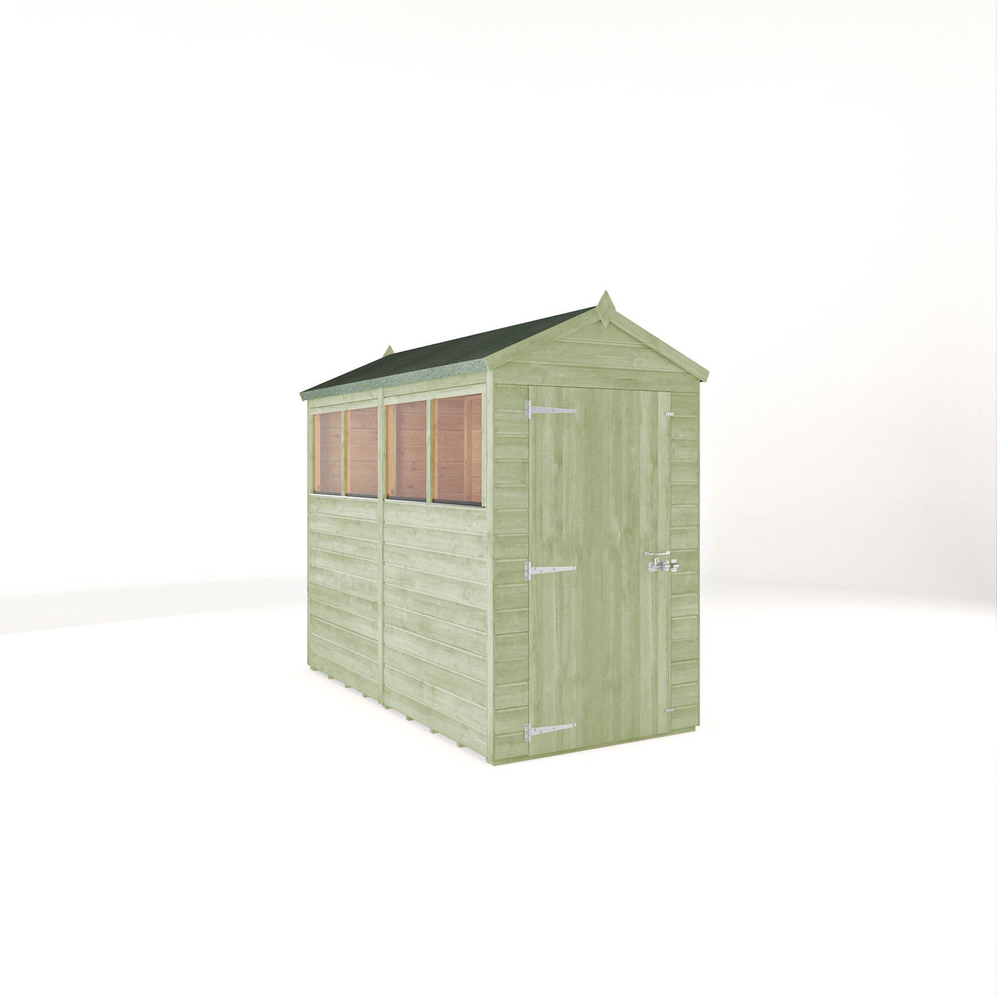 8 x 4 Ready Painted Woodsman Shiplap Apex Wooden Shed