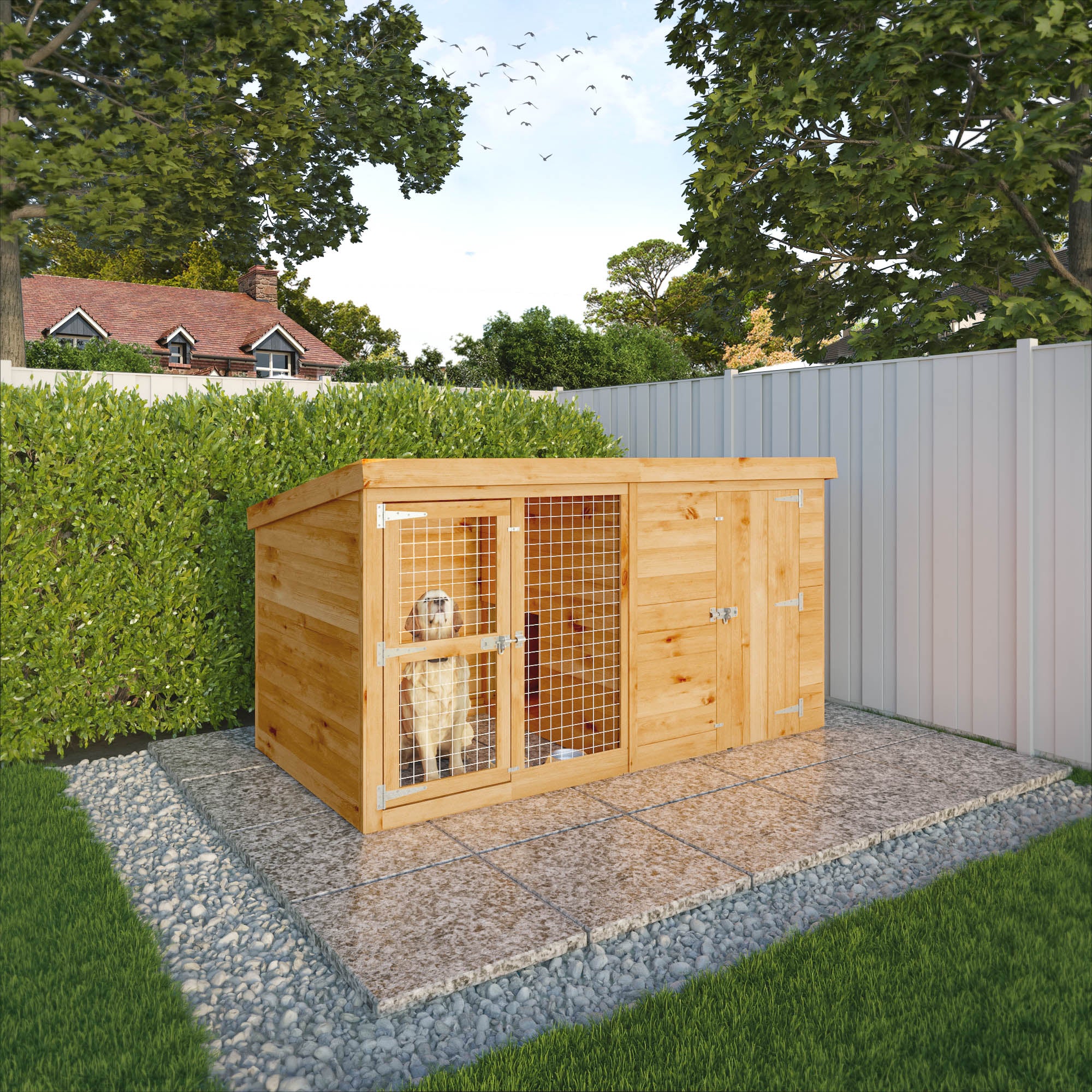 8 x 4 Berkshire Dog Run Kennel Waltons