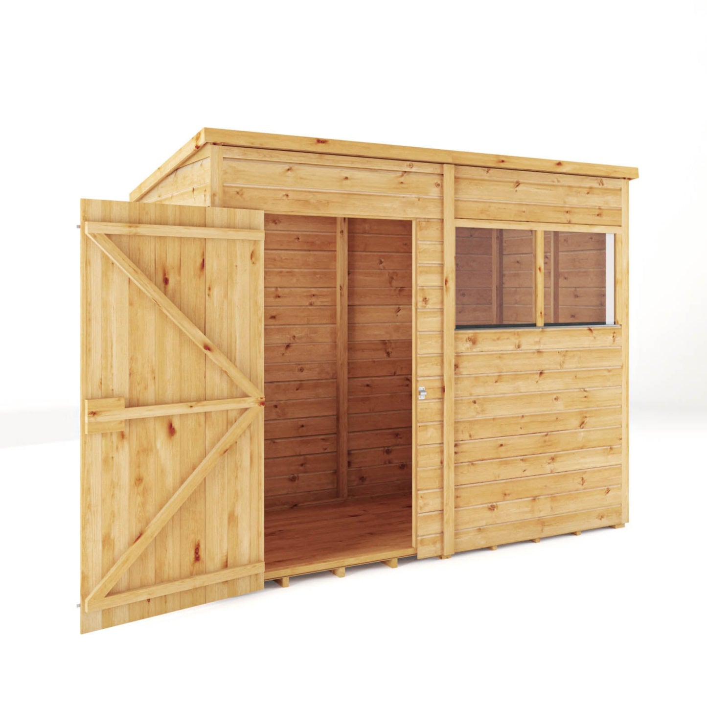 8 x 4 Woodsman Shiplap Pent Wooden Shed