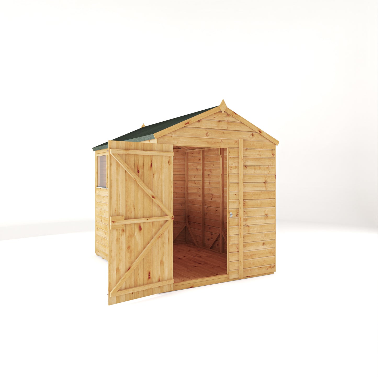 8 x 6 Woodsman Shiplap Apex Wooden Shed