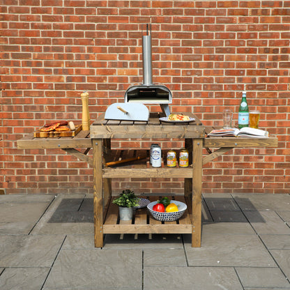 Pressure Treated Pizza Oven and BBQ Table