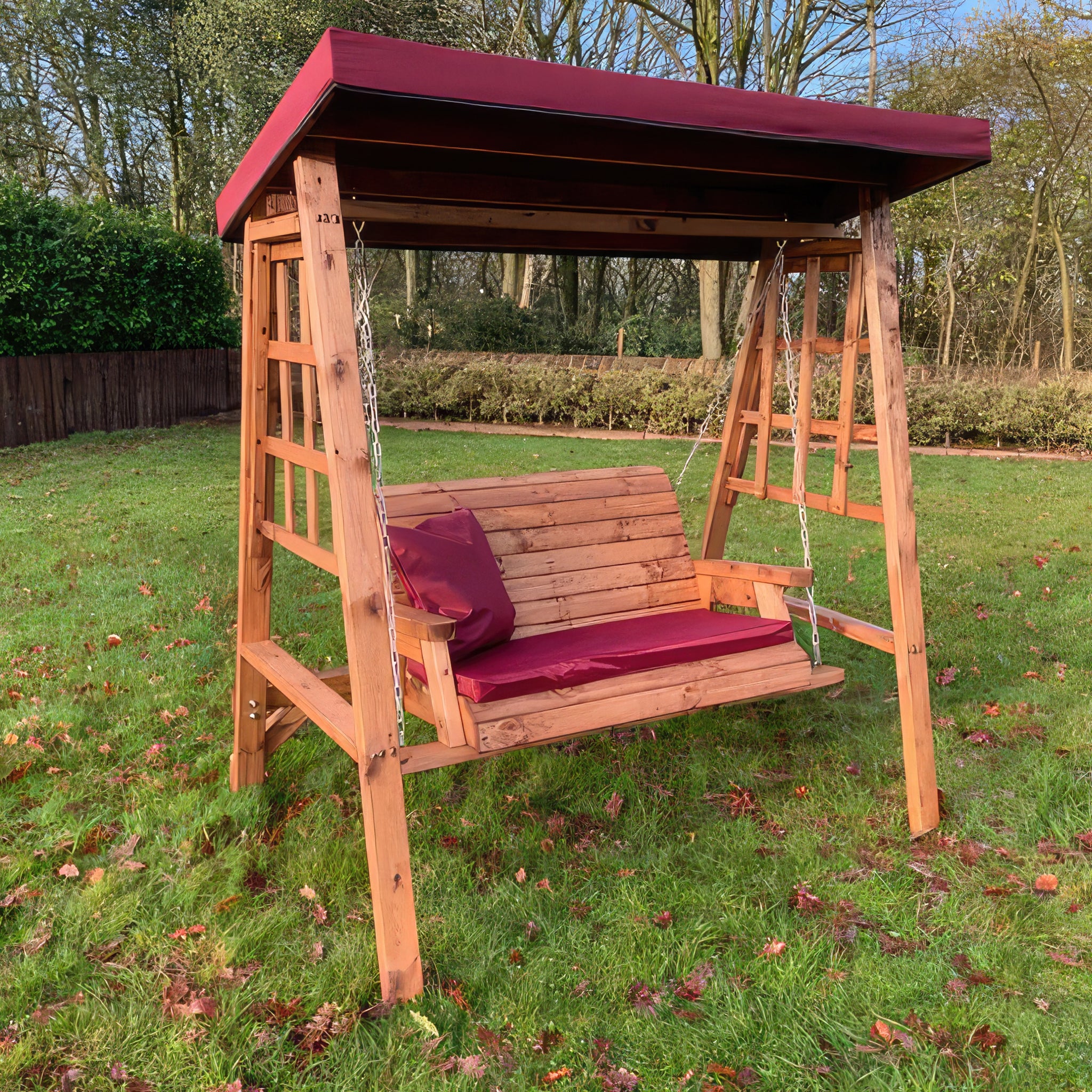 Charles Taylor Dorset Two Seat Swing with Cushions Waltons