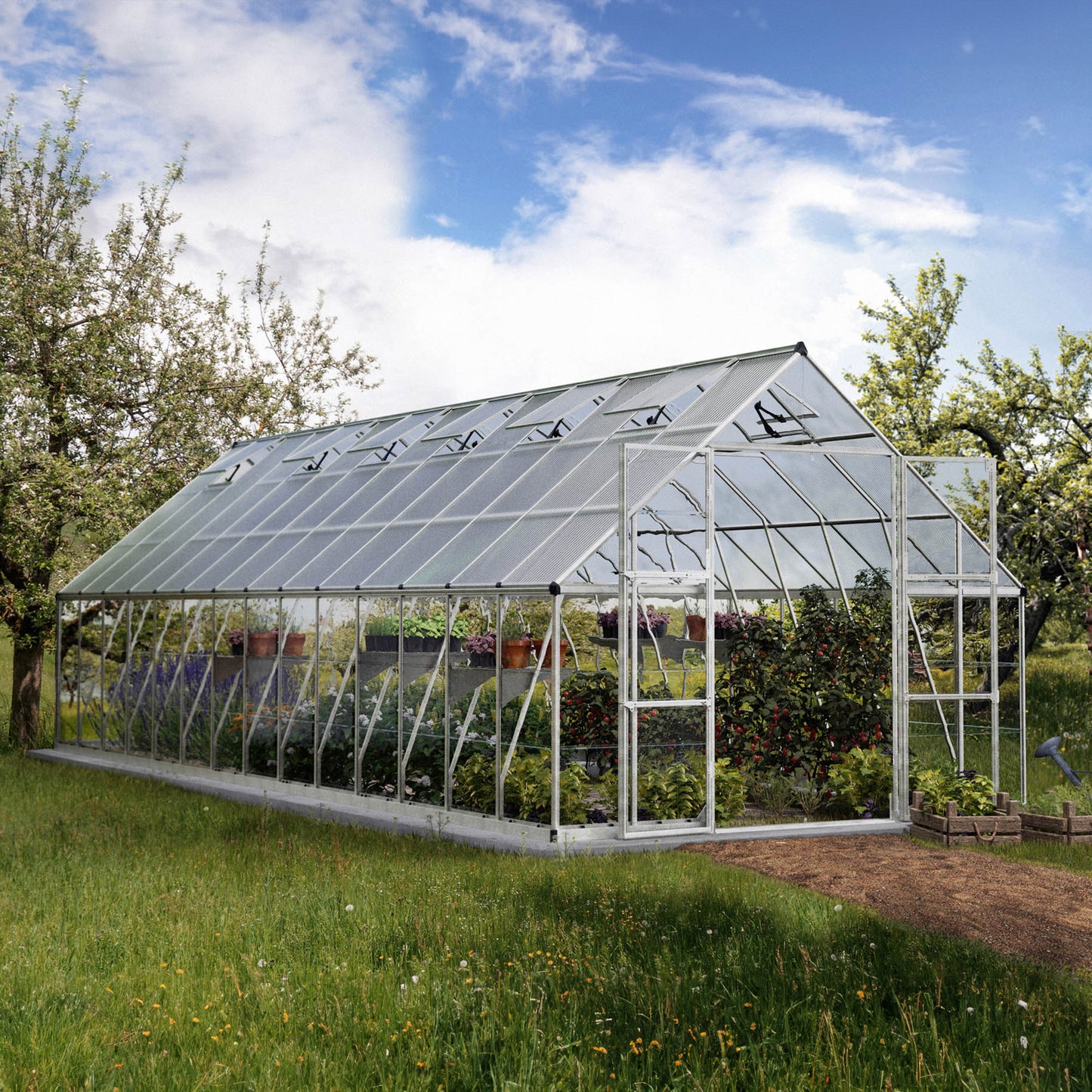 Canopia by Palram 10 x 28 Balance Silver Greenhouse