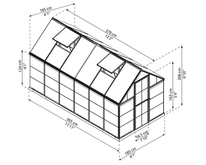 Canopia by Palram 6 x 12 Hybrid Greenhouse Green