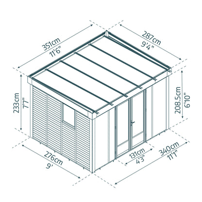 Canopia by Palram 10 x 12 Copenhagen Garden Studio