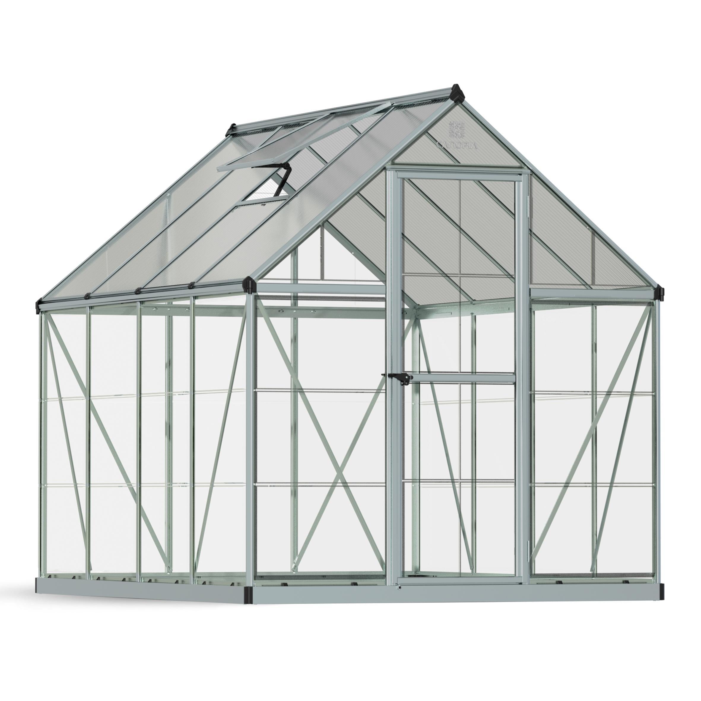 Canopia by Palram 6 x 8 Hybrid Greenhouse Silver – Waltons