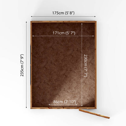 8 x 6 Ultra Value Overlap Apex Wooden Shed