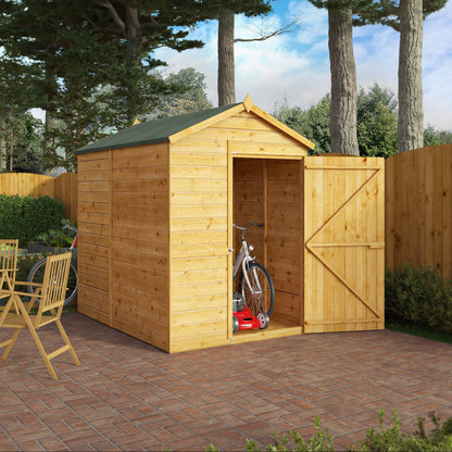 7 x 5 Modular Shiplap Apex Windowless Wooden Shed