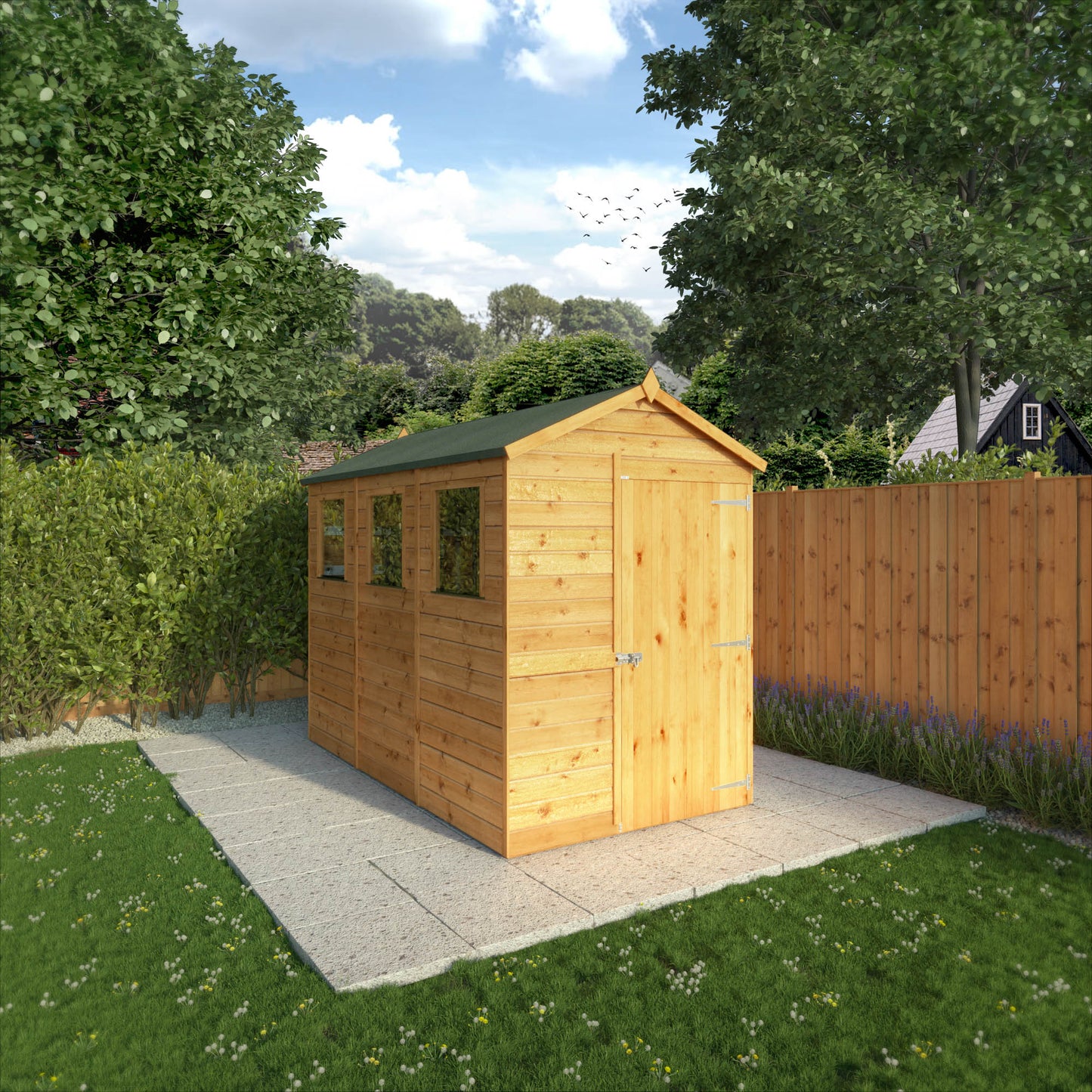 9 x 5 Modular Shiplap Apex Wooden Shed