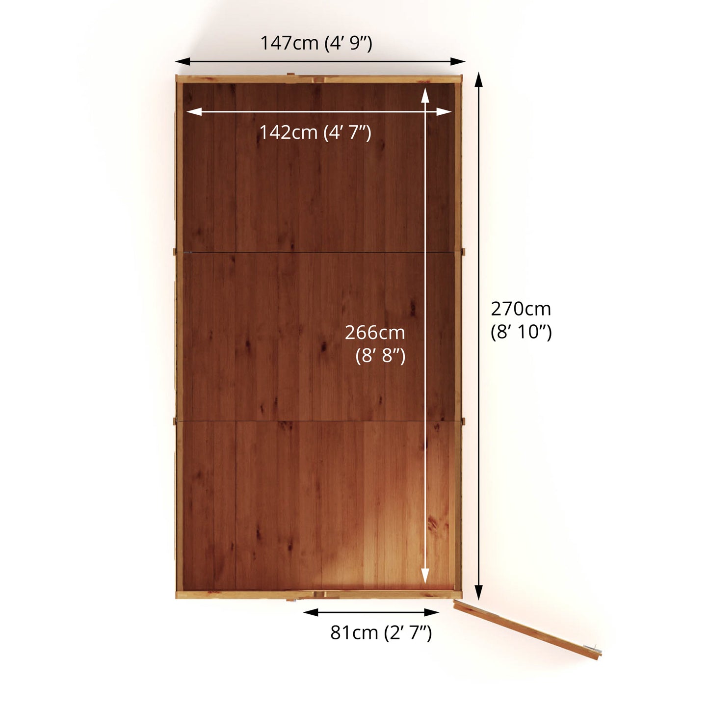 9 x 5 Modular Shiplap Apex Wooden Shed