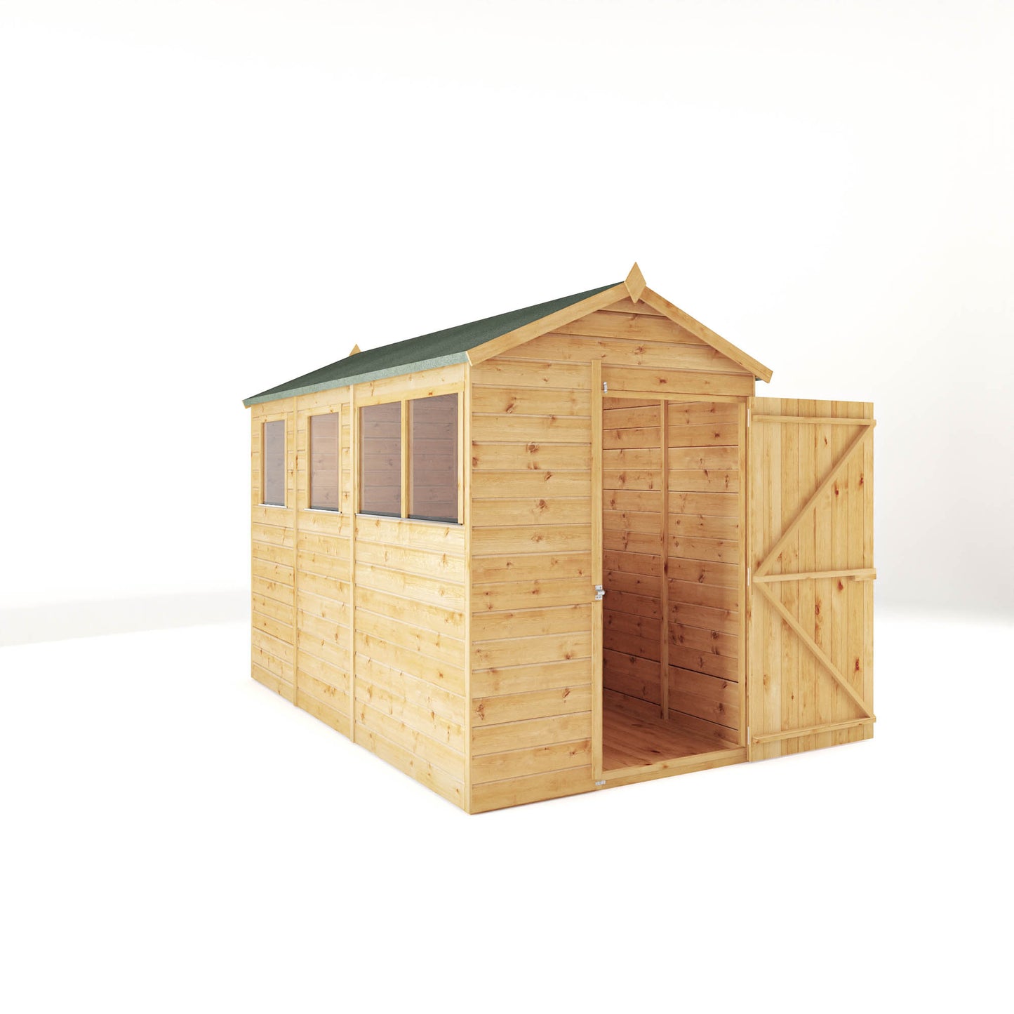 10 x 5 Modular Shiplap Apex Wooden Shed