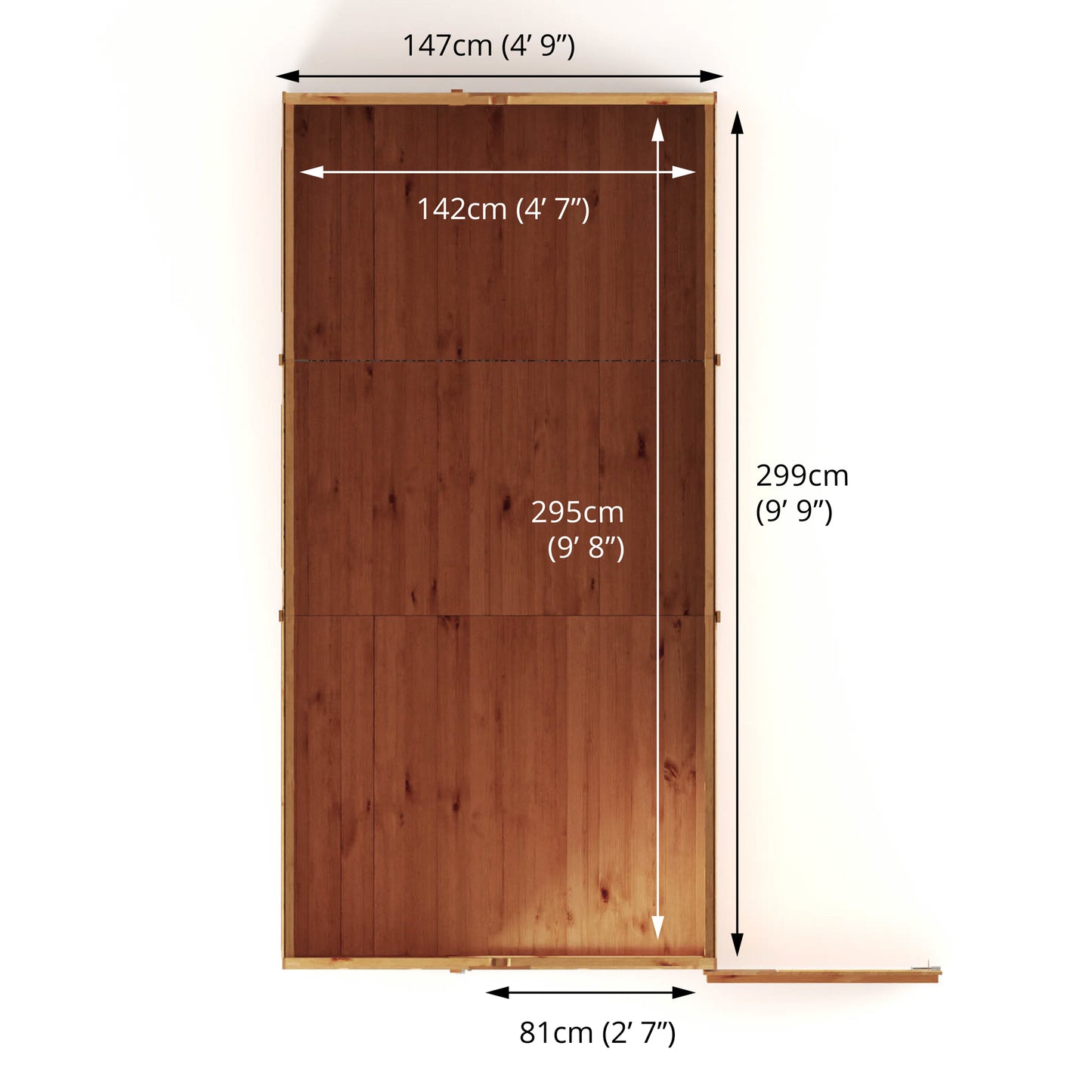 10 x 5 Modular Shiplap Apex Wooden Shed