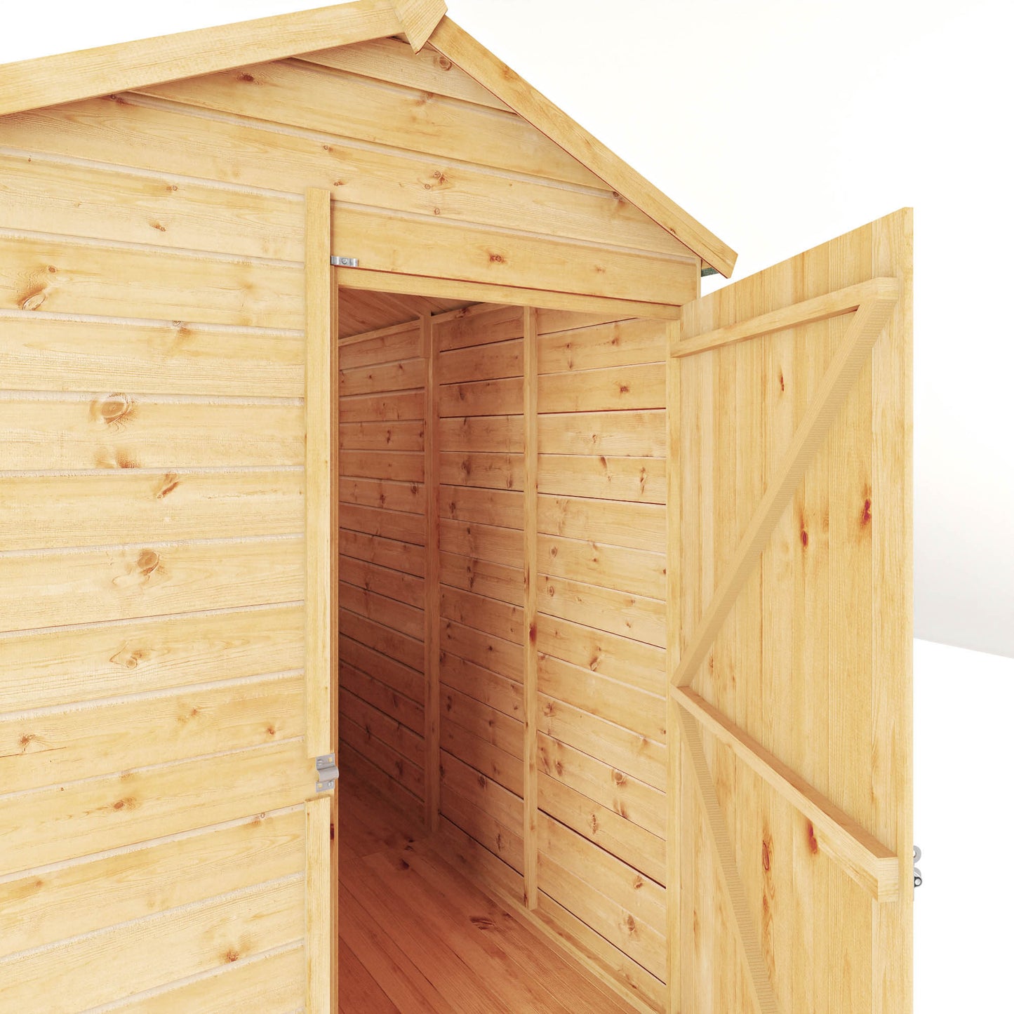 10 x 5 Modular Shiplap Apex Windowless Wooden Shed