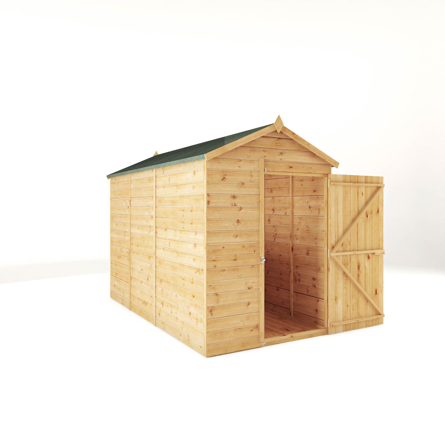 10 x 5 Modular Shiplap Apex Windowless Wooden Shed