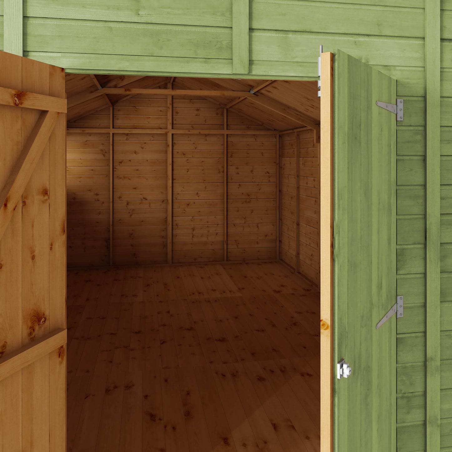 15 x 10 Ready Painted Premium Shiplap Apex Workshop