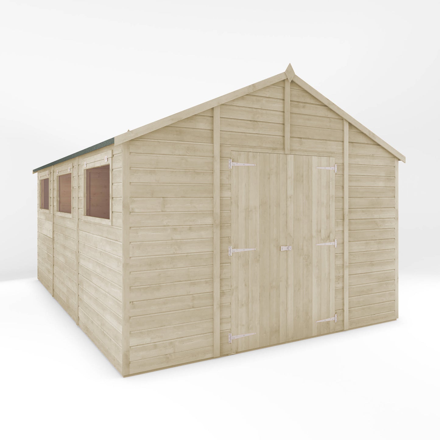 15 x 10 Ready Painted Premium Shiplap Apex Workshop