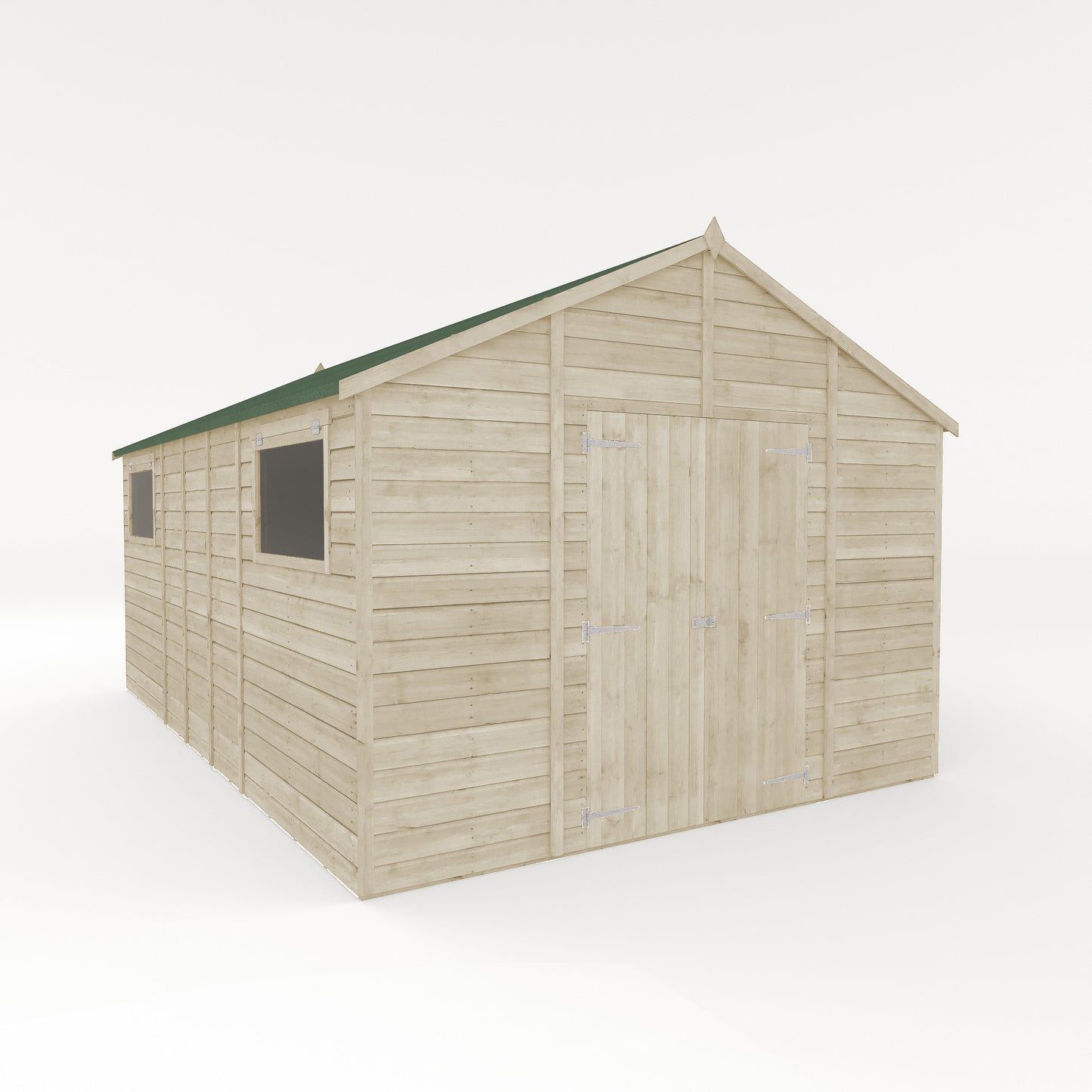 16 x 10 Ready Painted Premium Shiplap Apex Workshop